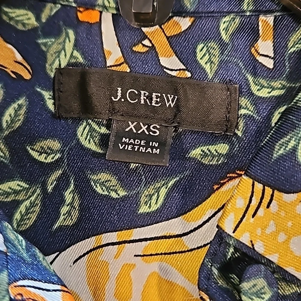 💕J.CREW💕 Shirtdress ~ Giraffes Print XXS NWOT